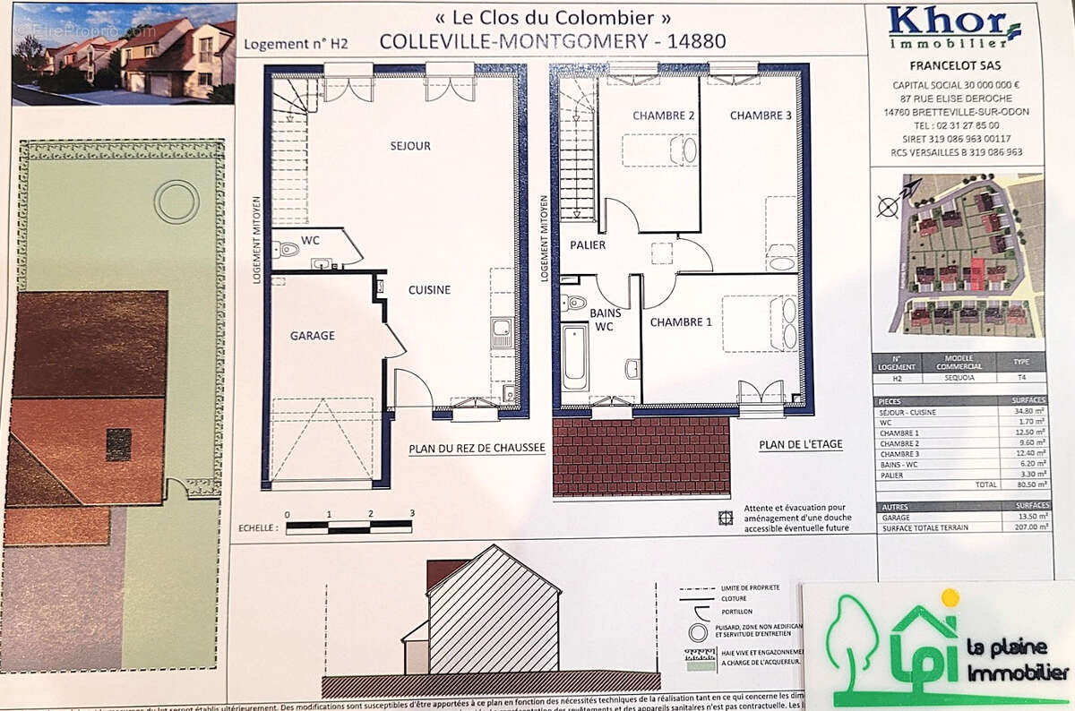 Maison de  4/5 pièces offrant 80m² habitables , 3 chambres sur un terrain de 207m² - photo 2