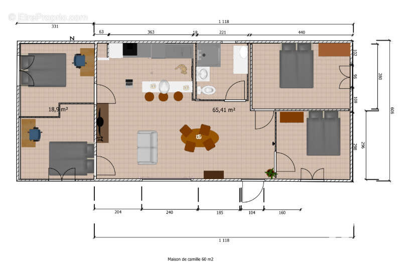 Maison 85 m² à Plan-D'aups-Sainte-Baume  - photo 9