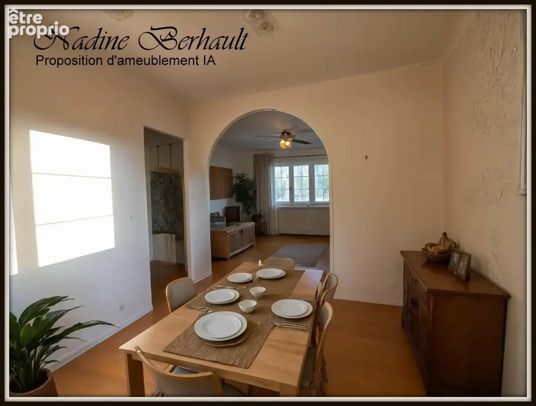 Maison à vendre 4 pièces  Amilly gare (45), sous sol complet, 2 ch en étage, salon avec cheminée, cuisine aménagée, jardin clos, - photo 3