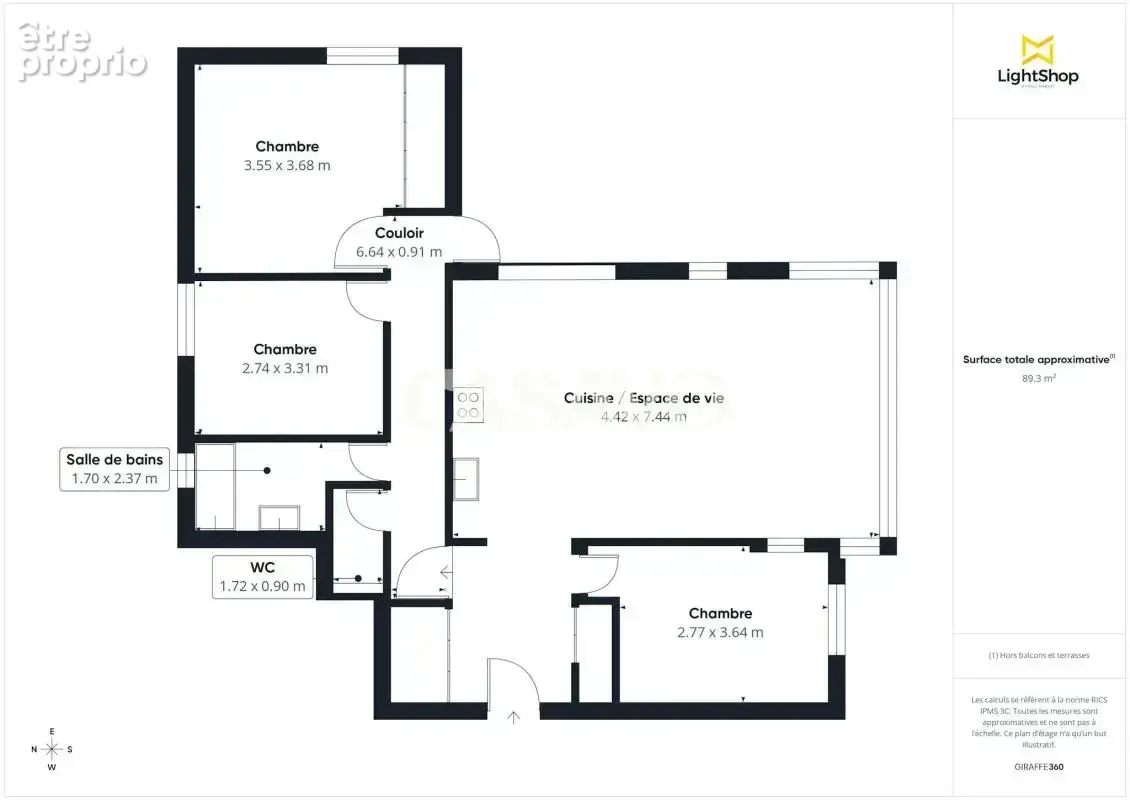 Vente Appartement 5 pièces de 97m² - 69100 Villeurbanne - photo 3
