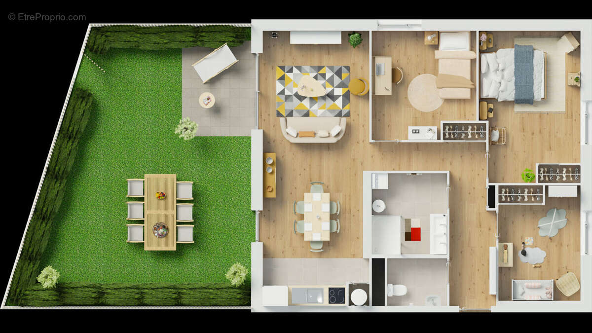 Appartement Quimper 2 pièce(s) 42.30 m2 - photo 2