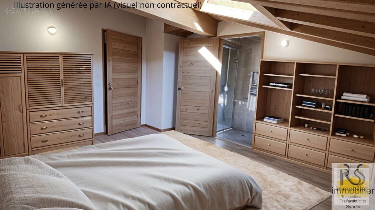Visuel IA chambre - Appartement à ARACHES-LA-FRASSE