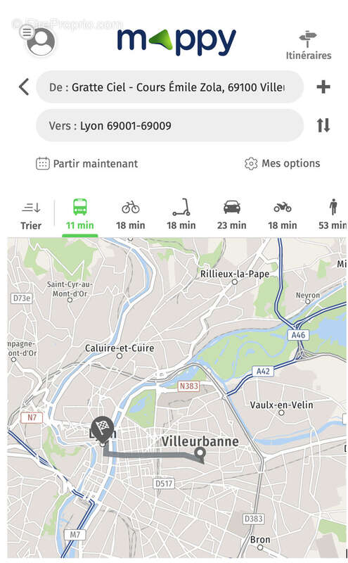 Appartement à VILLEURBANNE