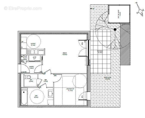 Appartement 52 m² à Bezannes  - photo 24