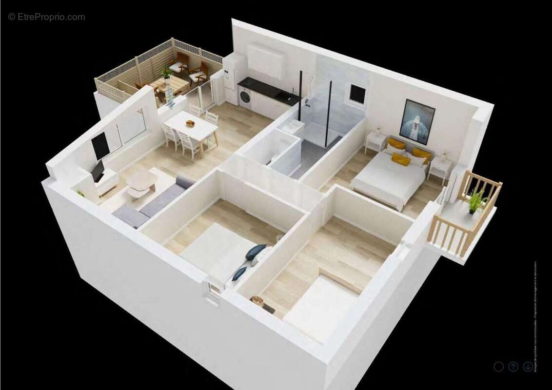 Appartement 47 m² à Lege-Cap-Ferret  - photo 2