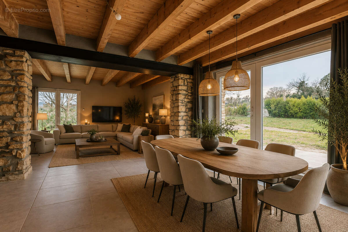 Mas en pierre avec salle de réception 240 m² . Gîtes .Mariages . Entre Uzès et Orange - photo 11