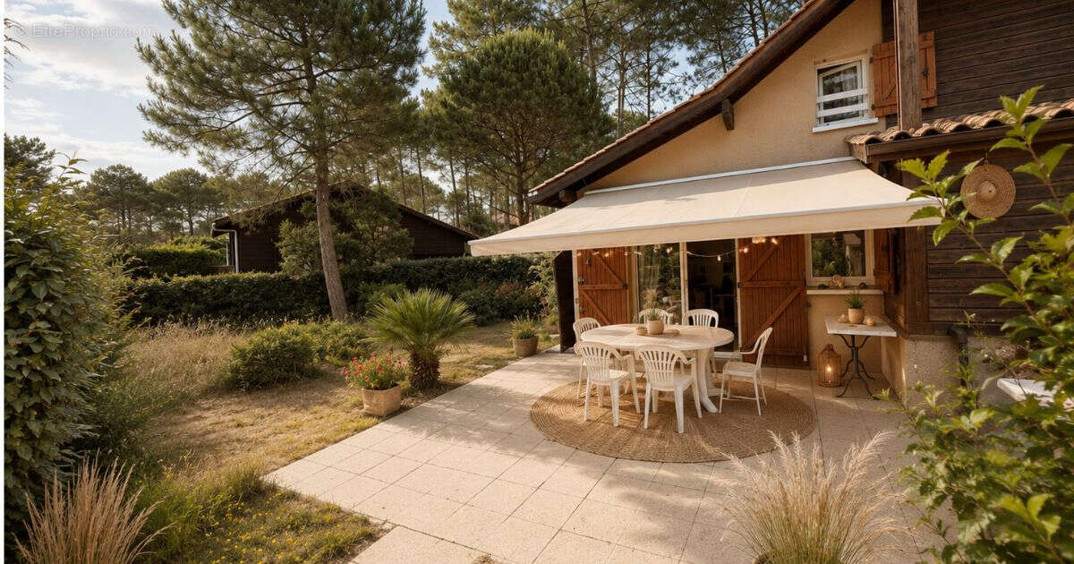 Maisonnette avec grand jardin, piscine et fort potentiel d'agrandissement Lacanau 3 pièce(s) 40 m2 - photo 3