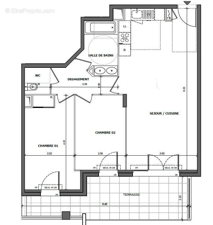 Appartement avec vue sur la Méditerranée et le Fort Carré - photo 2