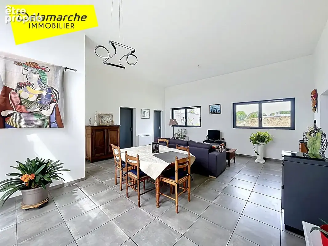 Maison de plain pied moderne  et pratique de 2023 en Ossature bois à Ponts (50300 )  4 pièces et un garage aux abords immédiats  - photo 5