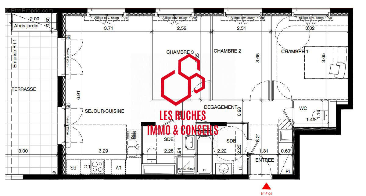 Appartement à BUSSY-SAINT-GEORGES