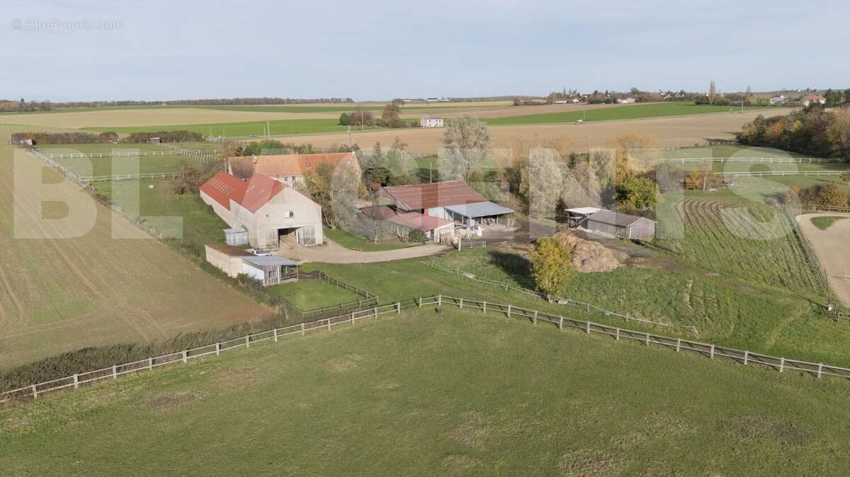 Vue aérienne 2 - Maison à BASSEVELLE