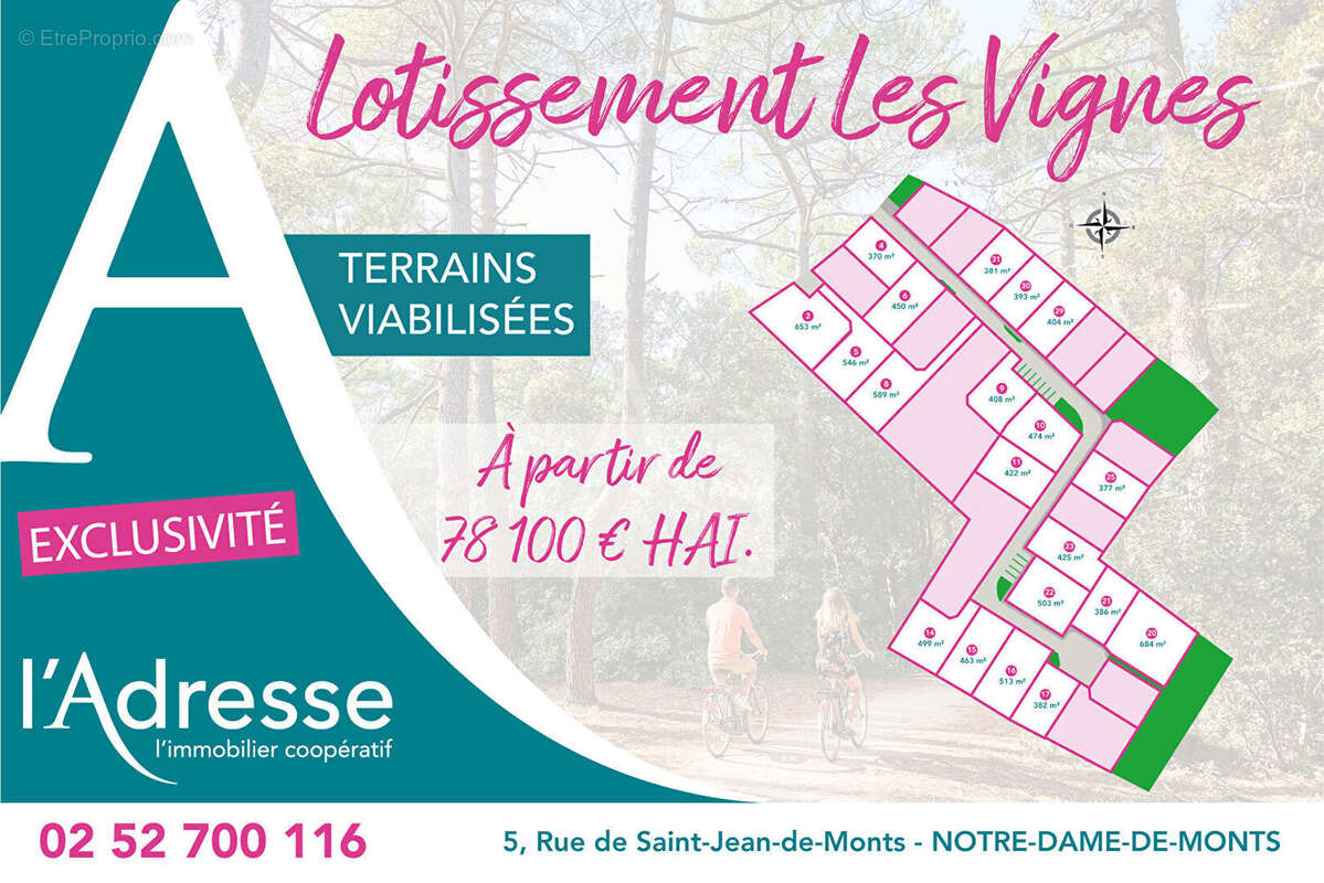 Terrain à NOTRE-DAME-DE-MONTS