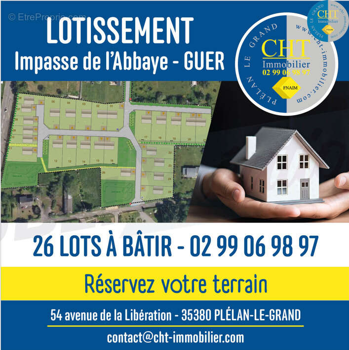 Terrain constructible de 254m2 à vendre à GUER (56 380) - photo 3