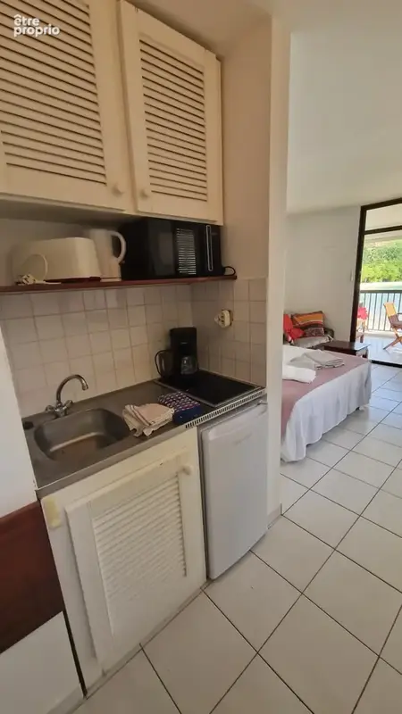 Superbe studio vue mer premiere ligne plage a pied à le gosier (971) - photo 10