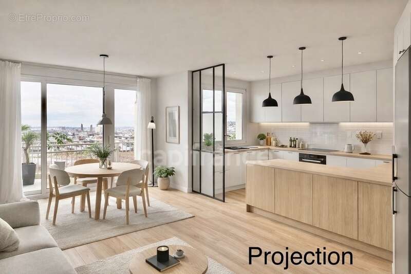 *Dans le quartier des ormeaux* Appartement de 46 m² exposé Ouest, vue dégagée sur la ville et la mer, parking et cave - photo 4