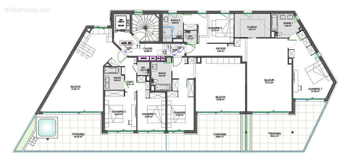 Appartement à LA TURBIE
