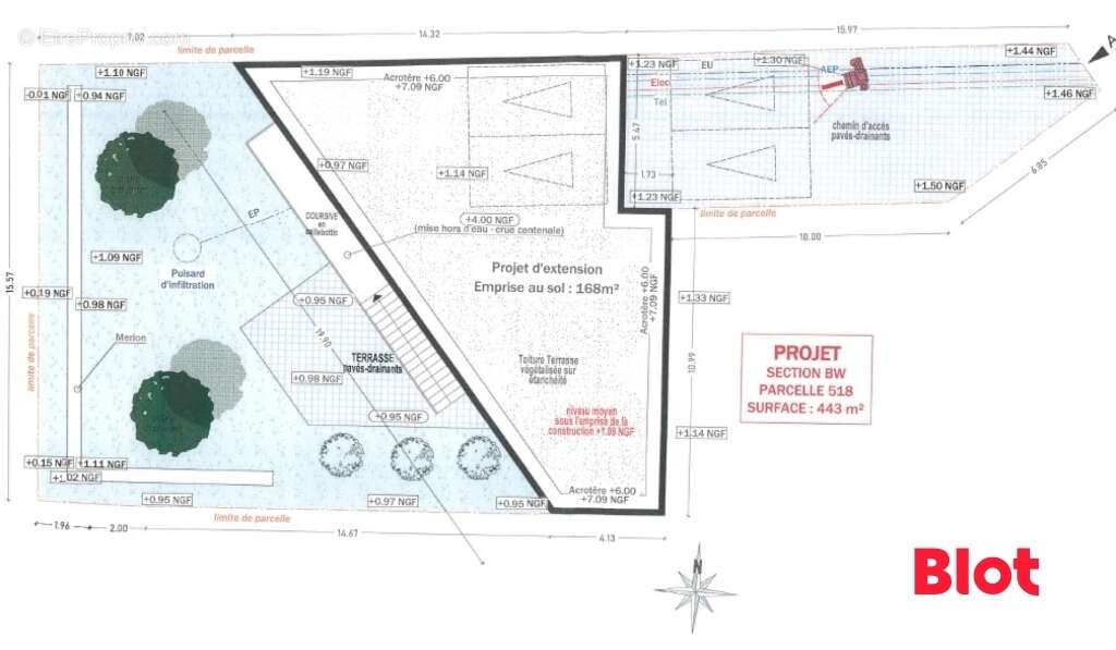 Terrain 443 m² à Vannes  - photo 3