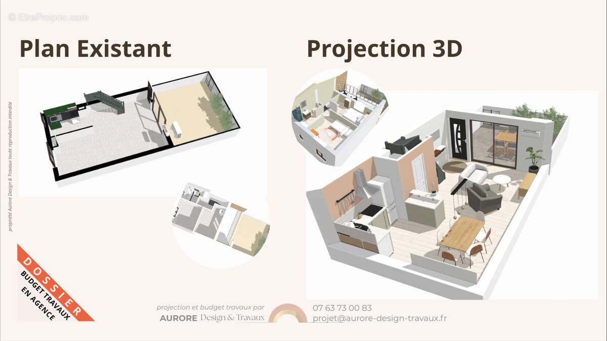 Maison de type f3 + terrasse et jardin - photo 5