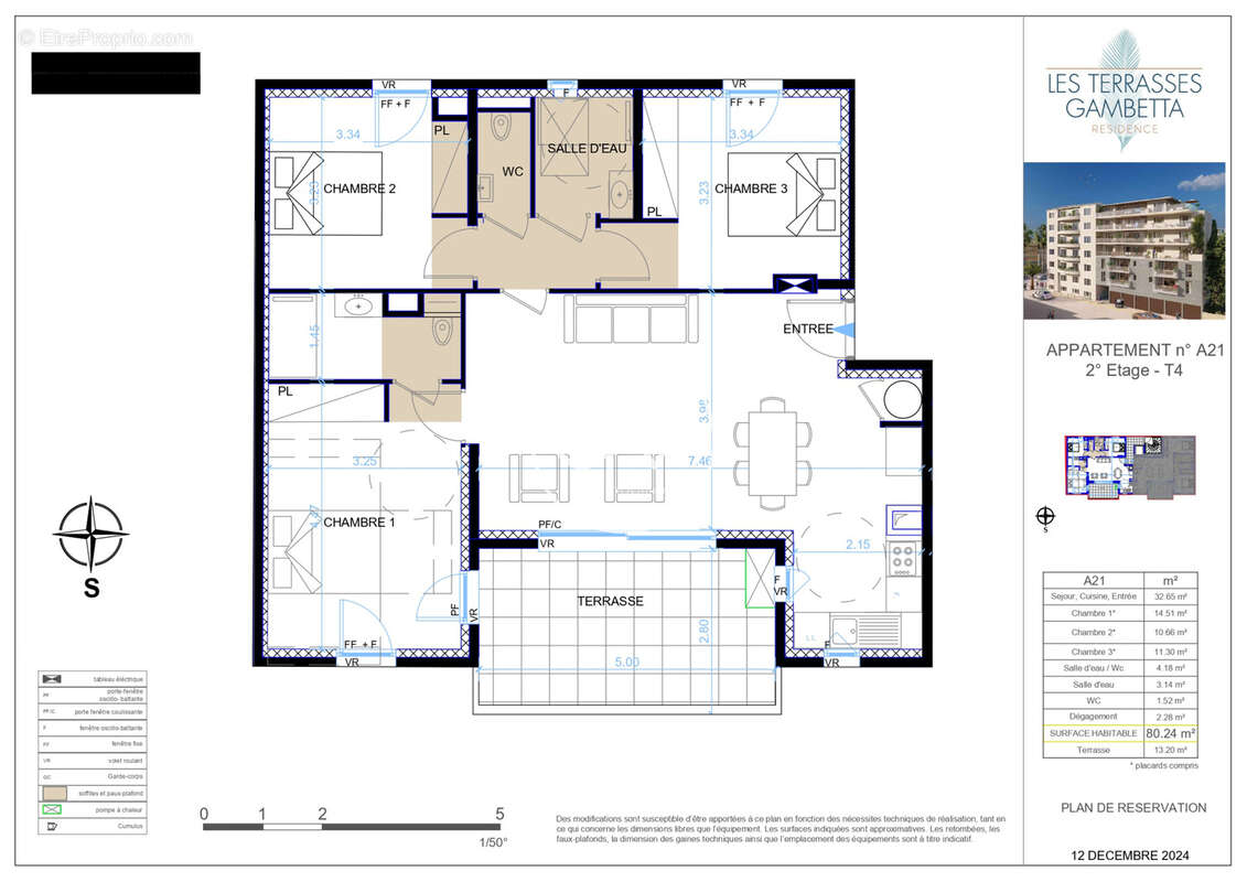 Hyeres gambetta - appartement t4 - residence neuve 2025 - garage double - frais de notaire reduits - photo 15