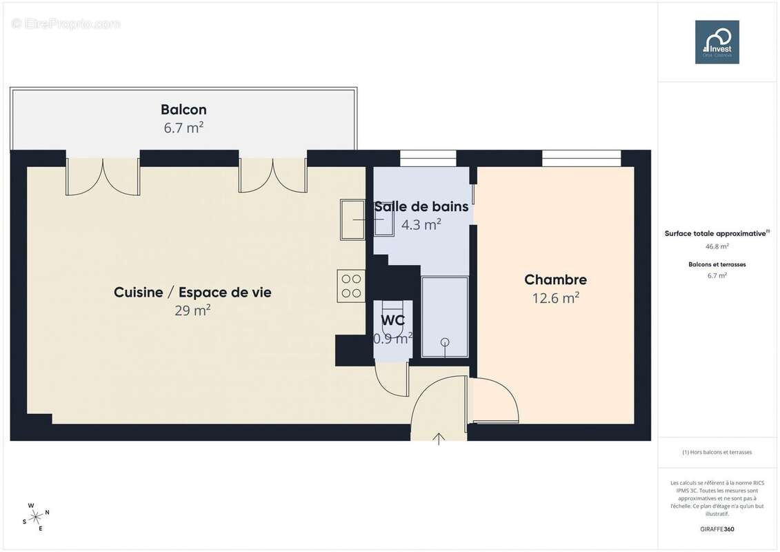 Appartement 47 m² à Ajaccio  - photo 5
