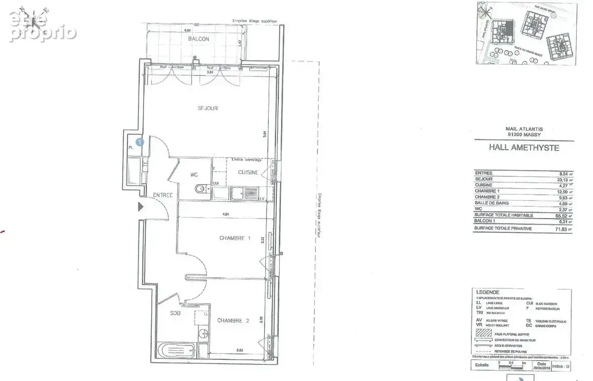 Appartement MASSY 3 pièces 64.56 m² - photo 11