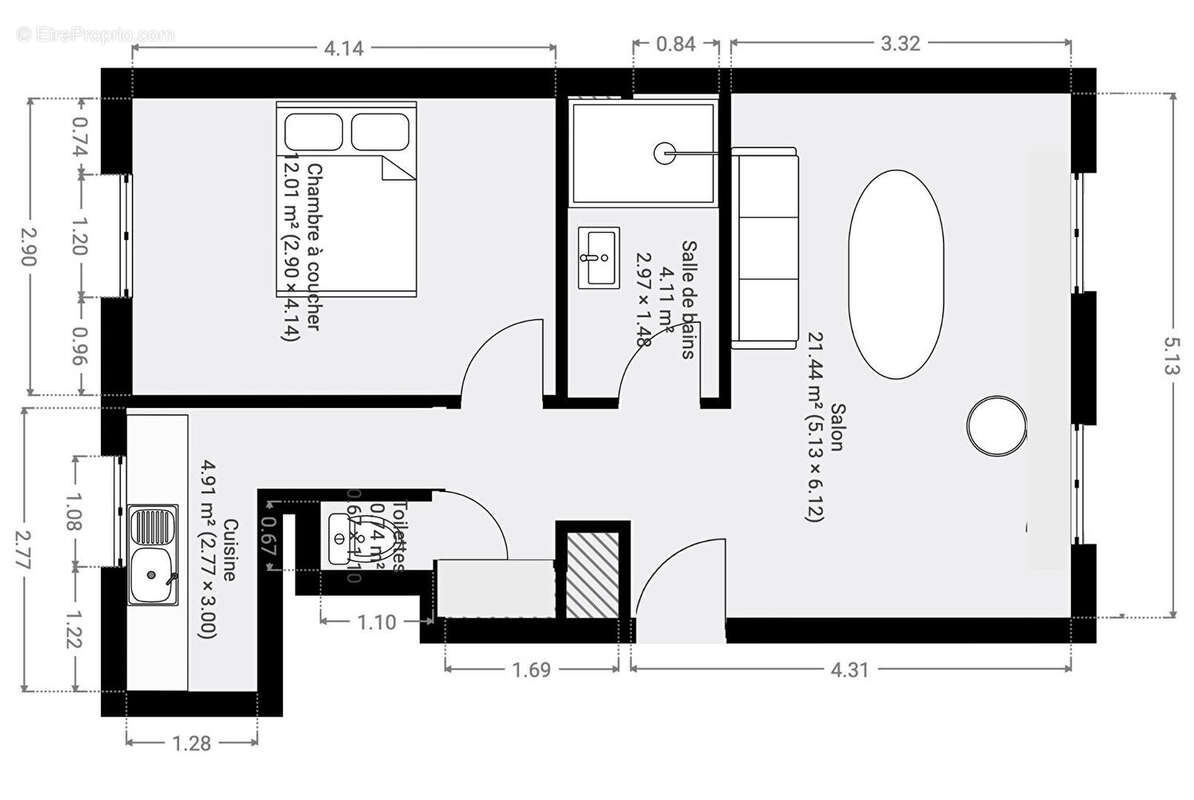 Appartement à PARIS-18E