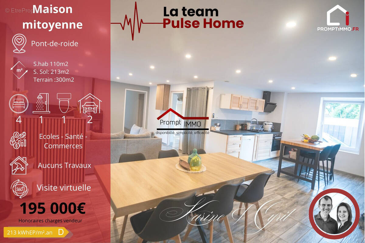 Maison à PONT-DE-ROIDE