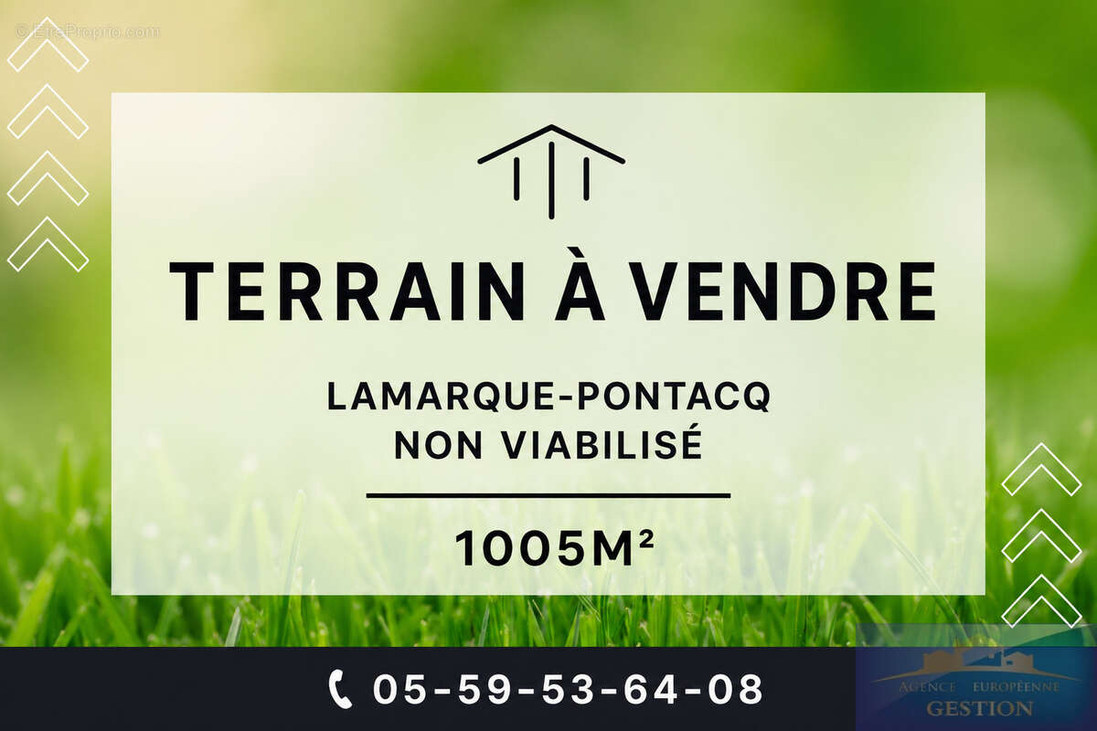 Terrain à LAMARQUE-PONTACQ