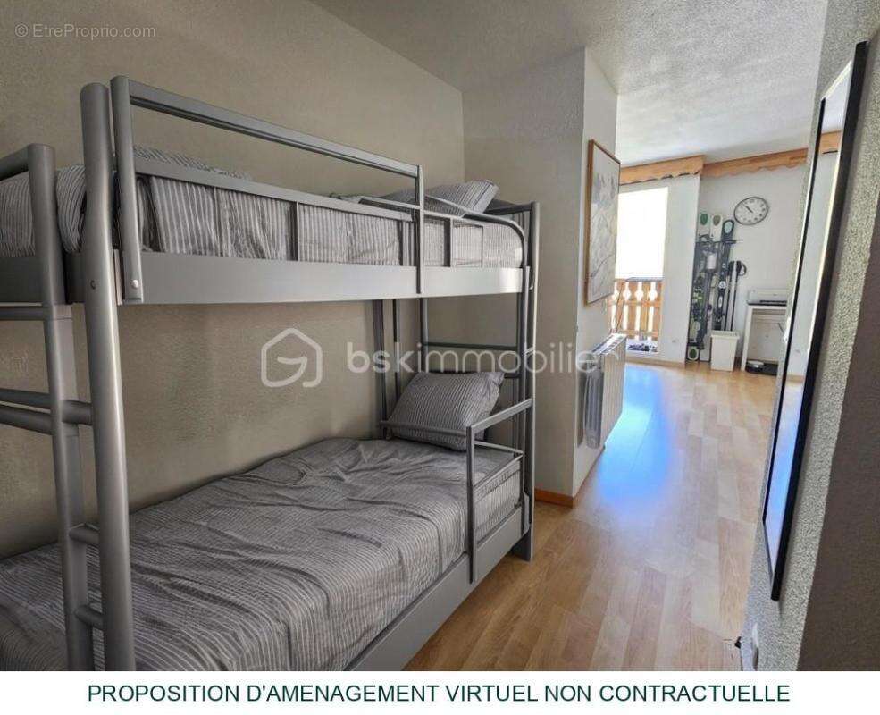 Studio 4 couchages avec coin montagne – VUE MONTAGNES – PISCINE - photo 3