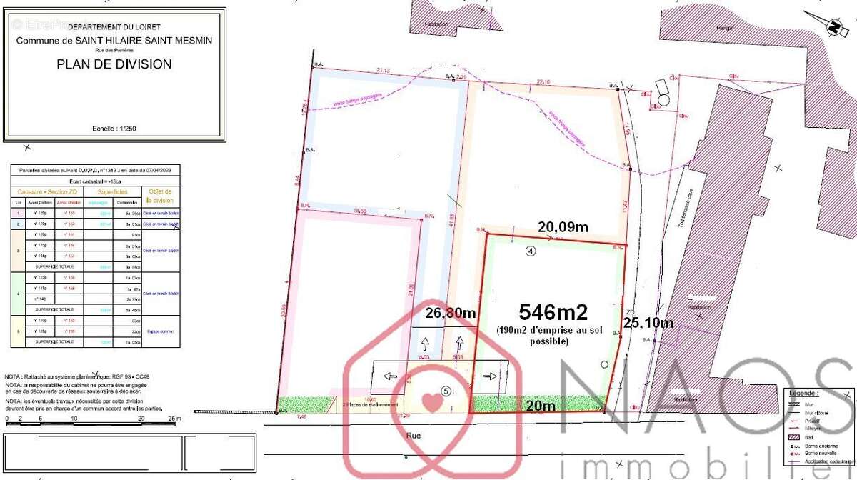 Terrain à SAINT-HILAIRE-SAINT-MESMIN