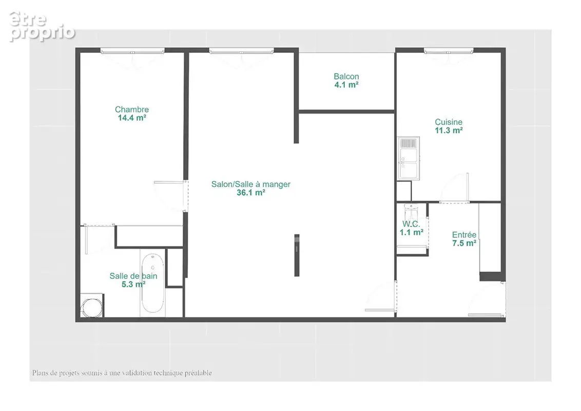 Appartement 77m² à meudon - photo 13