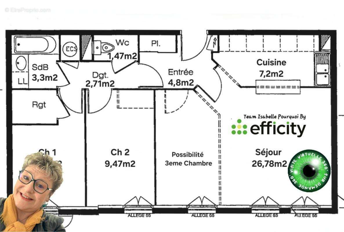 Appartement à SERRIS