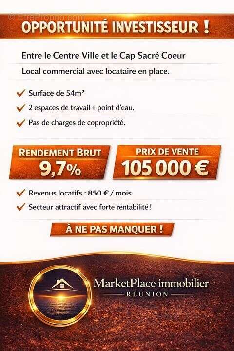 Commerce 54 m² à Le Port  - photo 2
