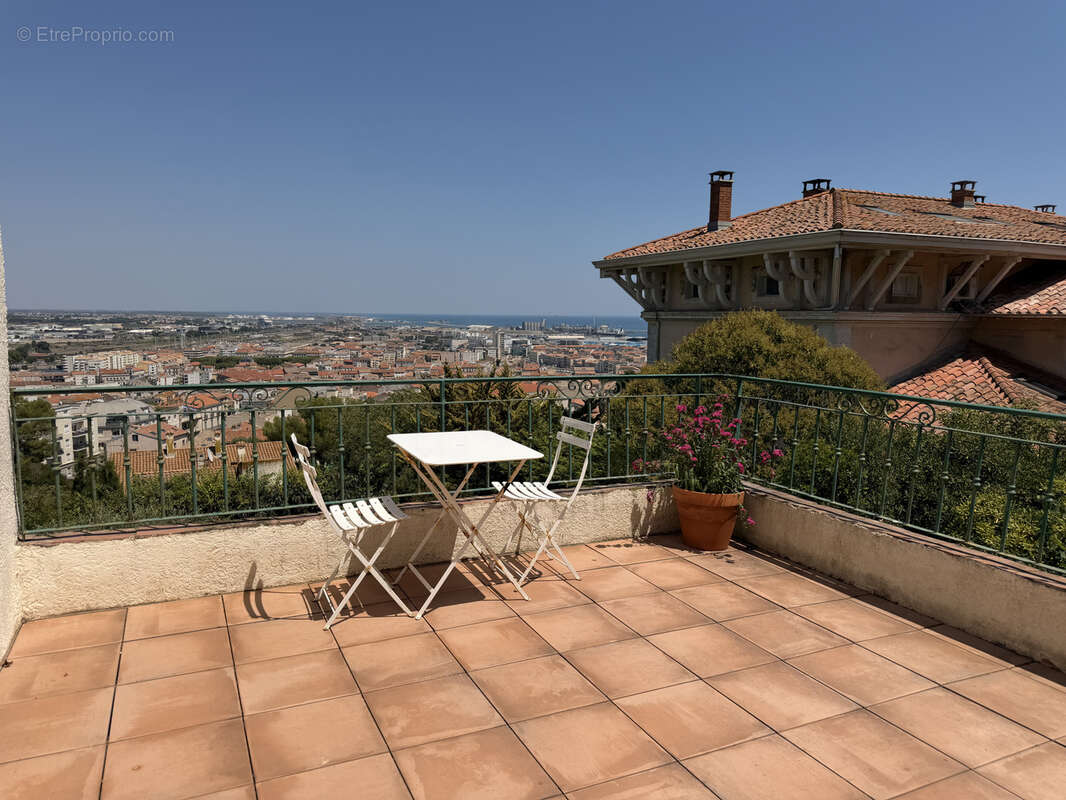 Sète, mont saint Clair, maison de charme avec belle vue mer et ville, - photo 14