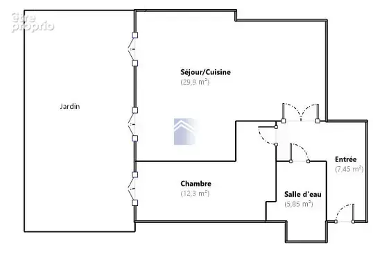 Courbevoie - RDJ - 2 pièces - 55.7m2 - Jardin 49m2- calme absolu ! Cave et Parking - photo 10