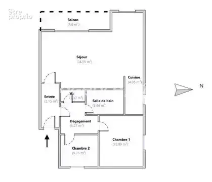 Nice bas pessicart  « vanille »  3p 64 m² – balcon, piscine, parking - photo 10