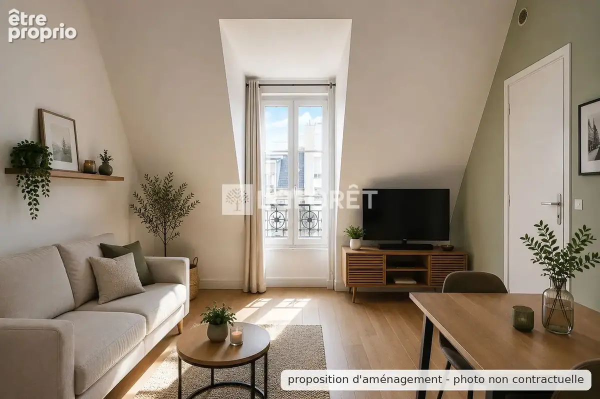 Appartement Paris 2 pièce(s) 21.05 m2 - photo 1