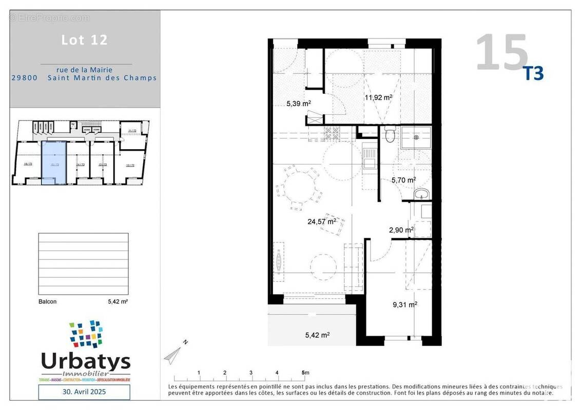 Photo 1 - Appartement à SAINT-MARTIN-DES-CHAMPS