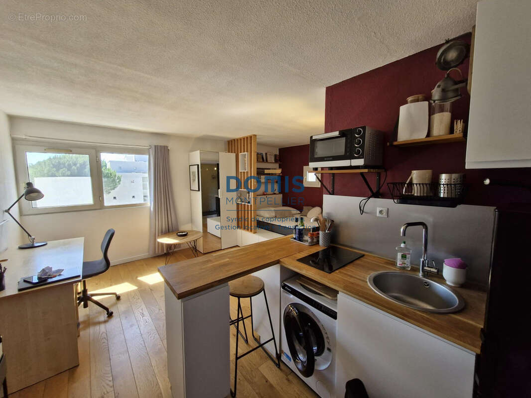 À vendre   Studio meublé entièrement équipé avec parking   Résidence sécurisée Eurocampus à Montpellier - photo 8