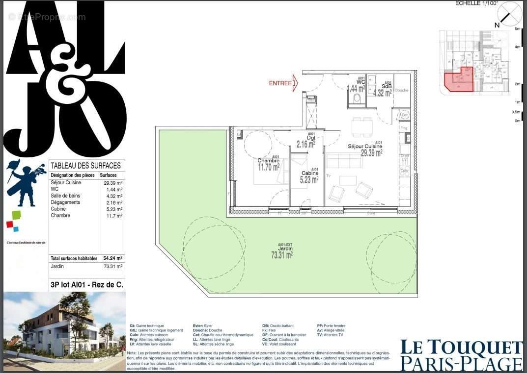 Appartement à LE TOUQUET-PARIS-PLAGE