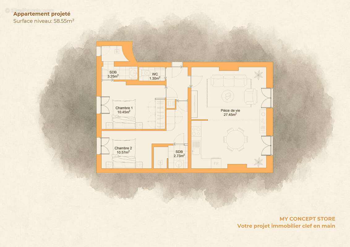 Appartement à LEVALLOIS-PERRET