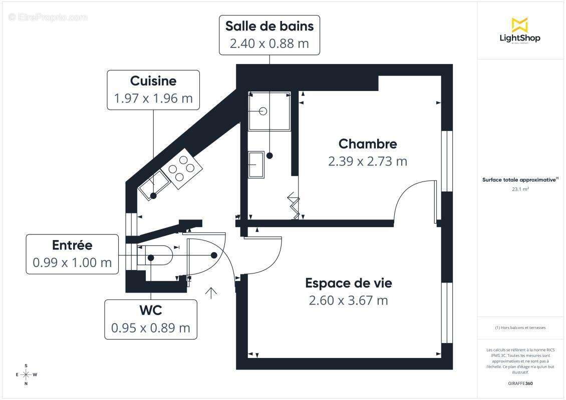 Appartement à PARIS-18E