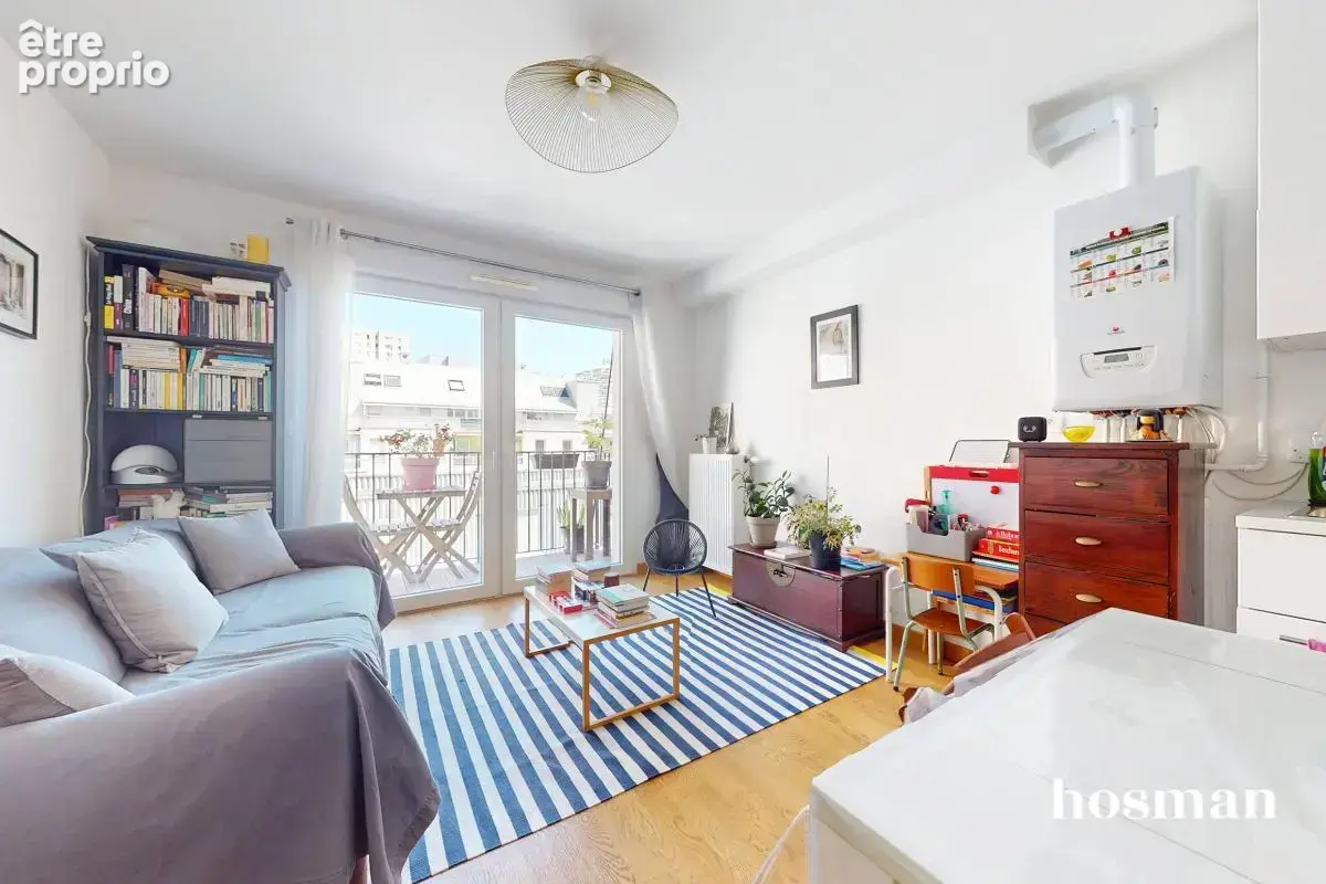 Appartement 2 pièces de 38m² - Lumineux et calme - Avec balcon – Rue du Maroc, Paris 19ème - photo 2