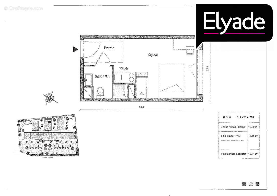 Appartement à AUZEVILLE-TOLOSANE