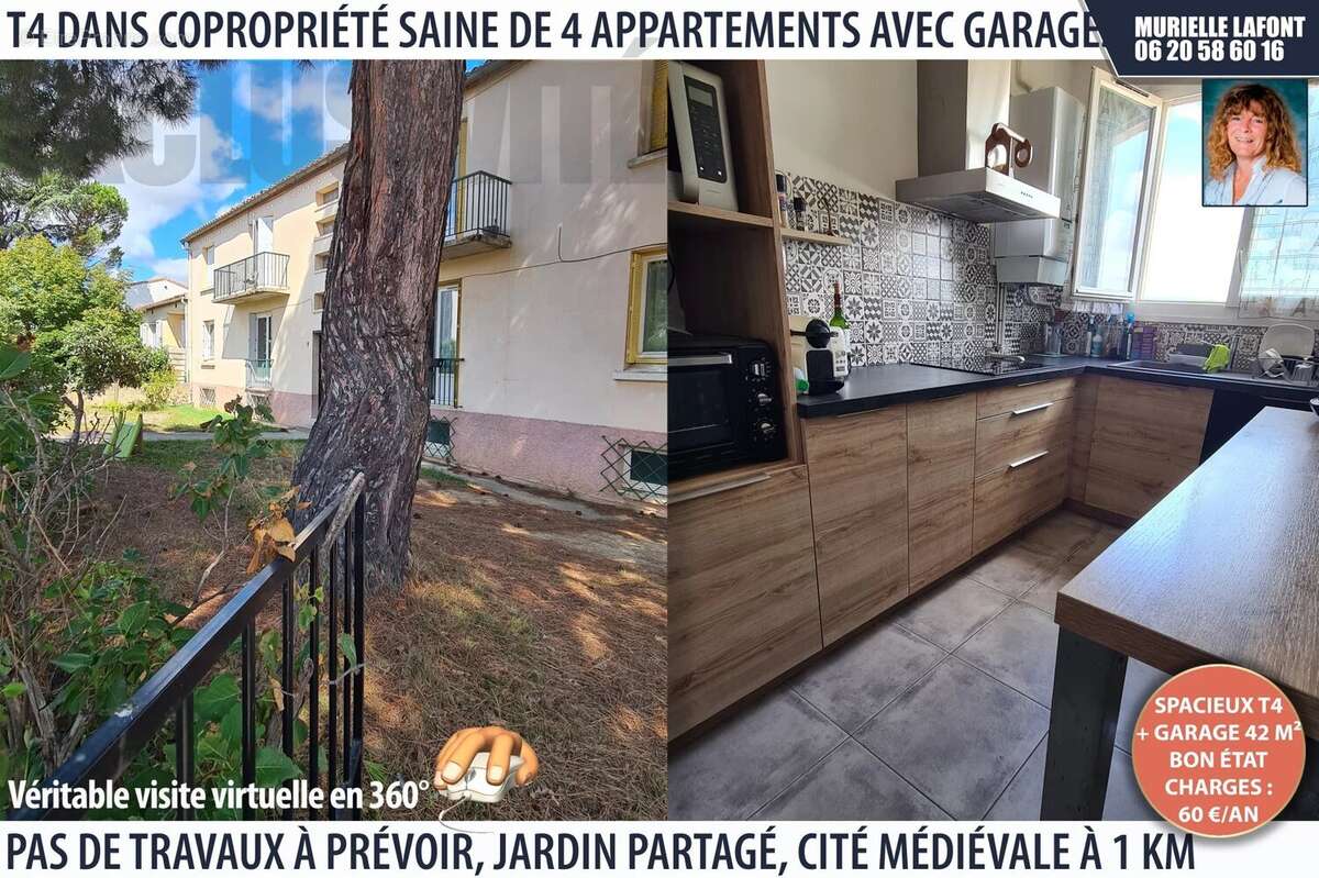 Appartement T4 avec garage et cellier - jardin partagé - photo 8
