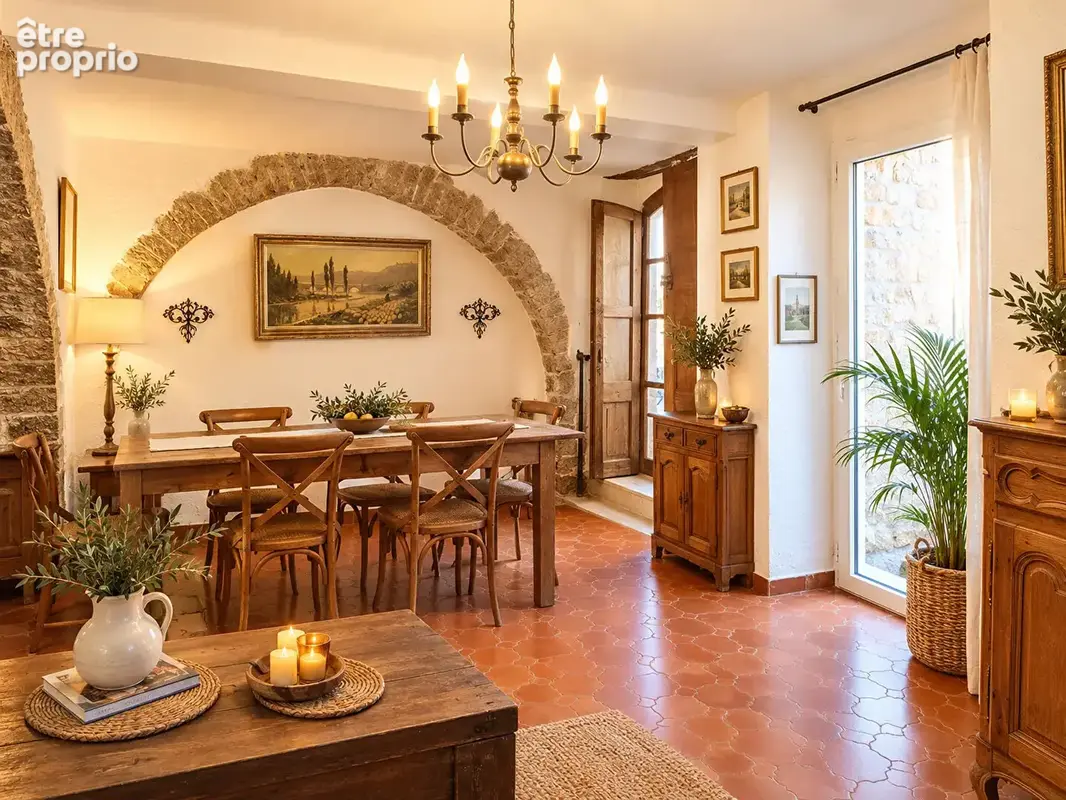 RÉGUSSE : maison de village , 3 chambres, bureau avec vue dégagée et cave - photo 5