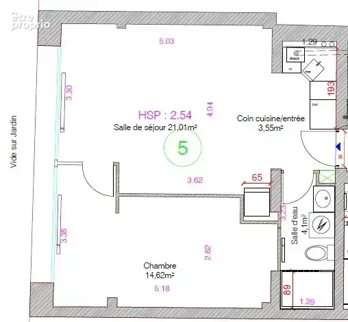 Proximité de la Place Gambetta et de l'hôpital Tenon appartement de 44m² - photo 10