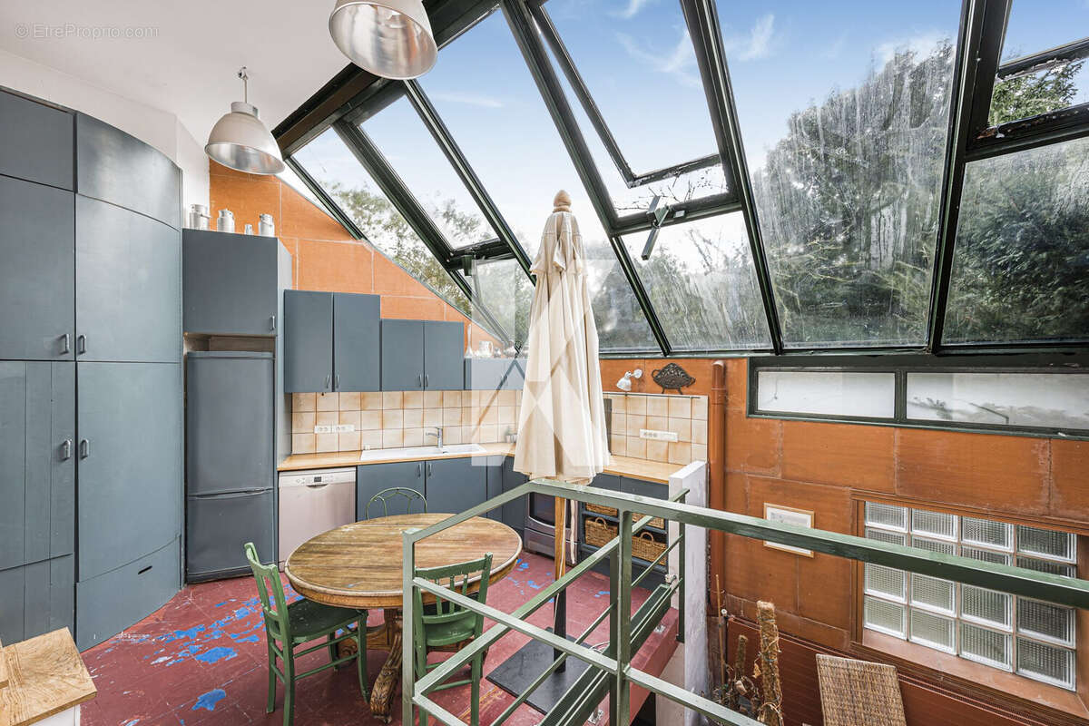 Cuisine avec verrires - Maison à CHATILLON
