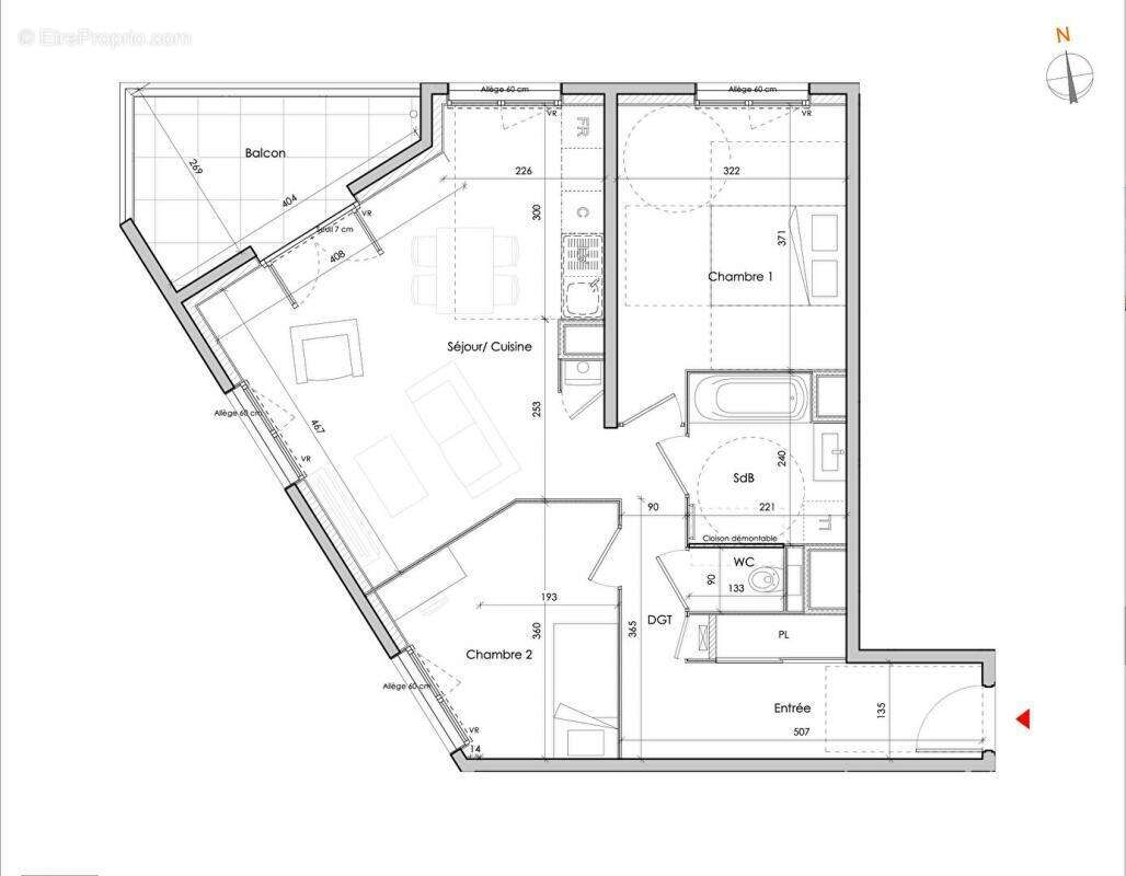 Appartement à RILLIEUX-LA-PAPE