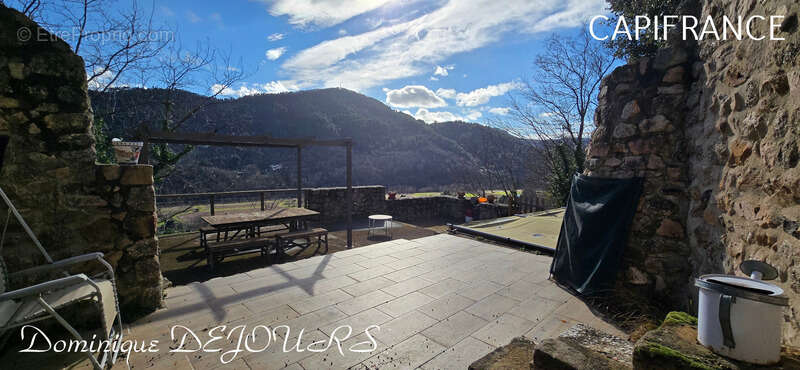 Très Belle Maison en pierres dominant la Vallée de l'Eyrieux avec une vue splendide. 3 chambres, un grand séjour et une piscine - photo 24